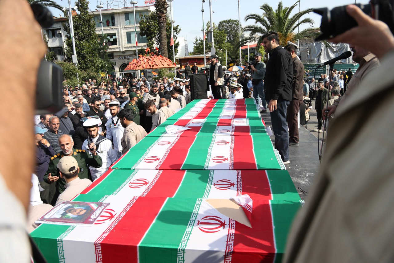 تشیع شهدای حمله تروریستی آستانه اشرفیه در رشت