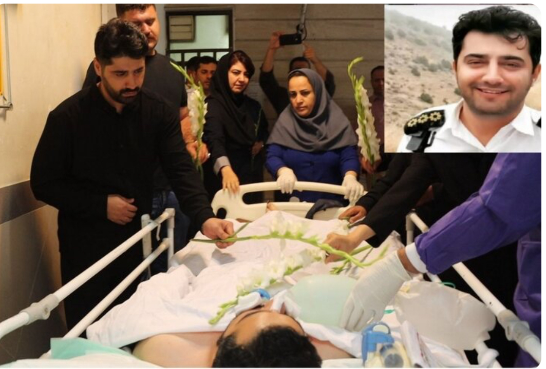 اهدای عضو شهید “توحید مهرپور” پلیس وظیفه شناس در رشت به ۳ بیمار