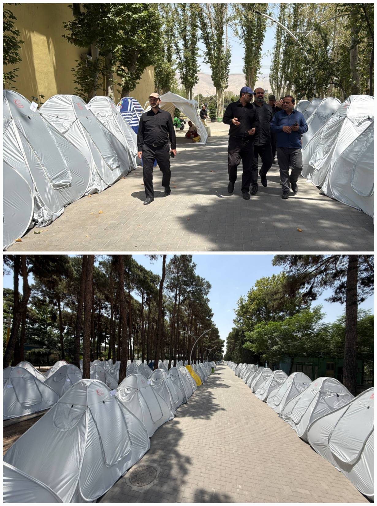 پارکینگ ۷۰۰۰ خودرو و ۳۷۰۰ چادر در پارک ارم برای زائران گیلانی